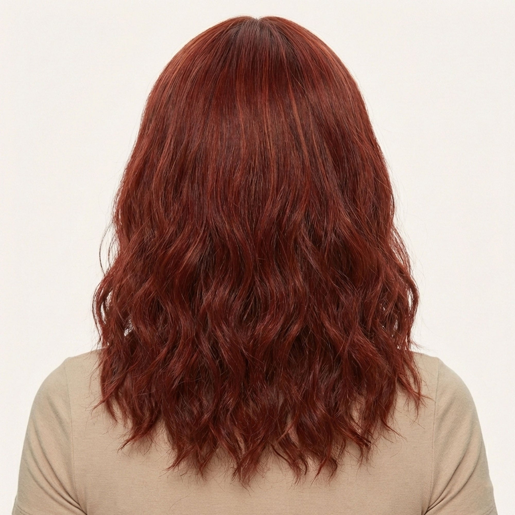 Perruque Synthétique Rouge Courte - Elvira - dos