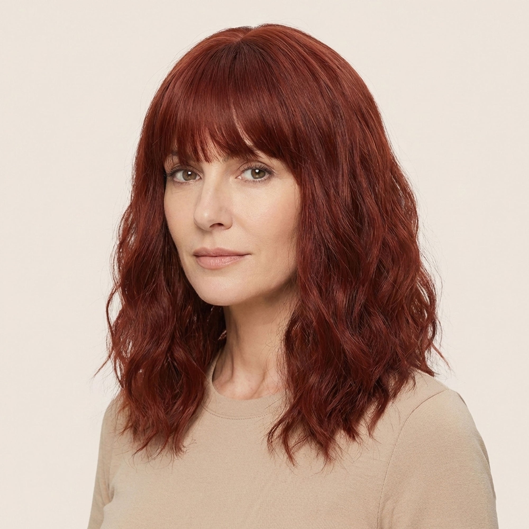 Perruque Synthétique Rouge Courte - Eva