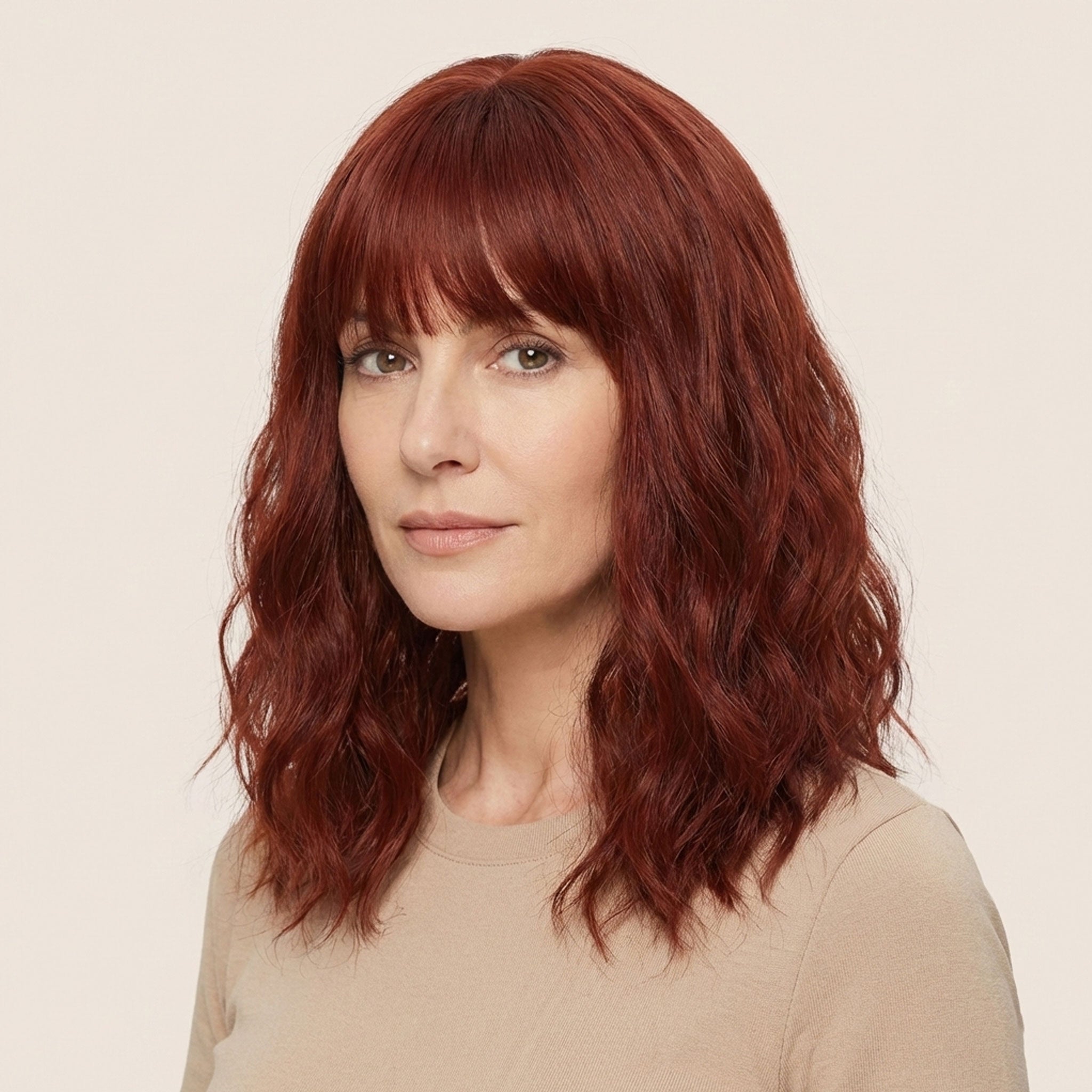 Perruque Synthétique Rouge Courte - Eva