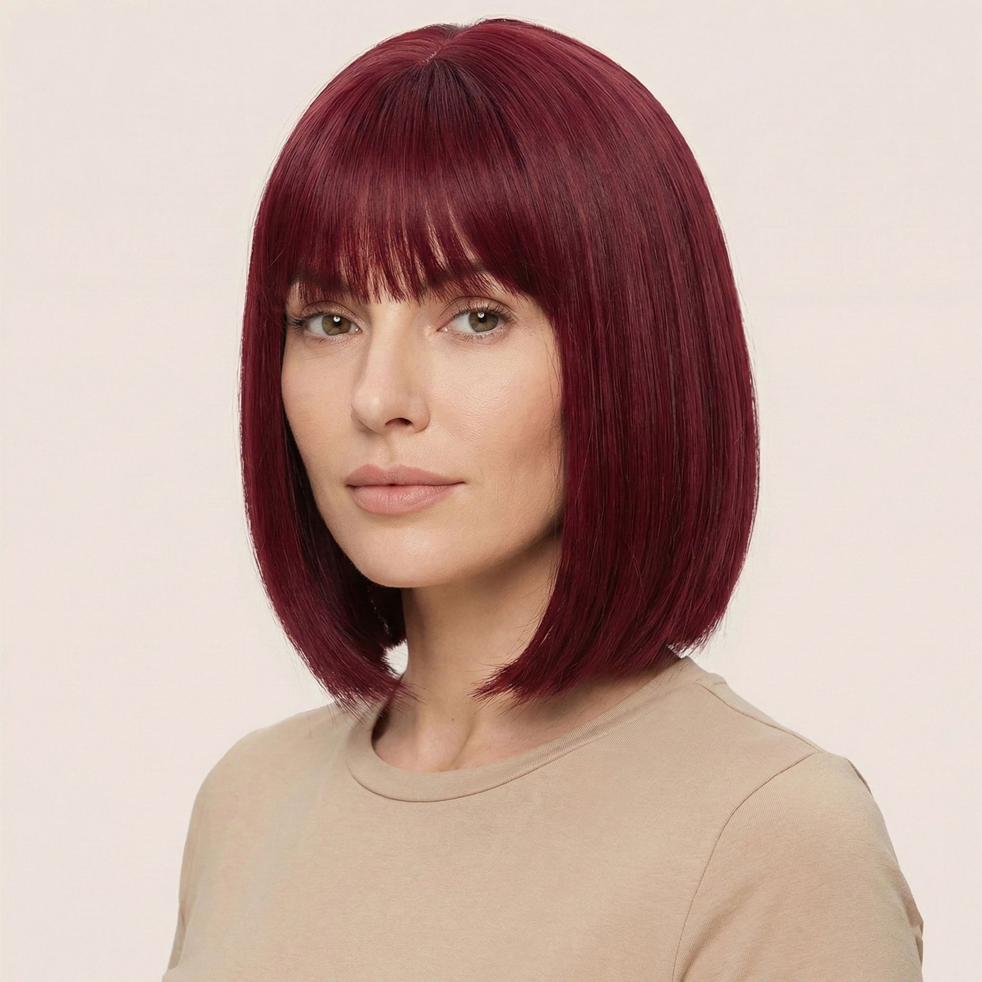 Perruque Synthétique Rouge Courte - Mirabel