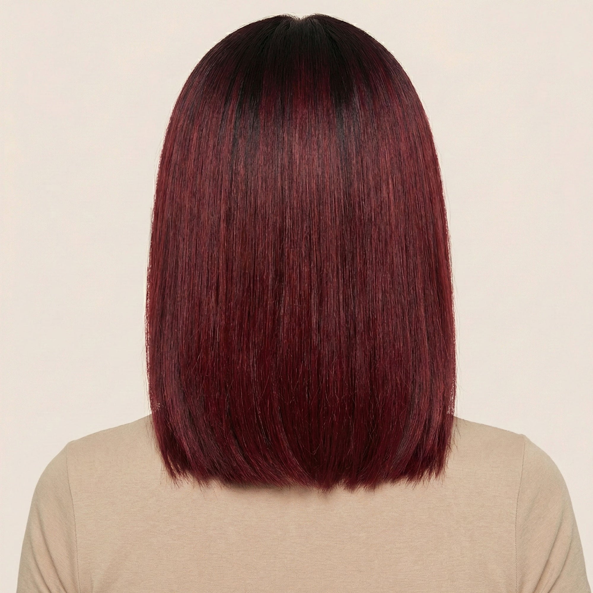 Perruque Synthétique Rouge Courte - Paloma - dos