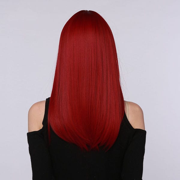 Perruque Synthétique Rouge Longue - Alethea