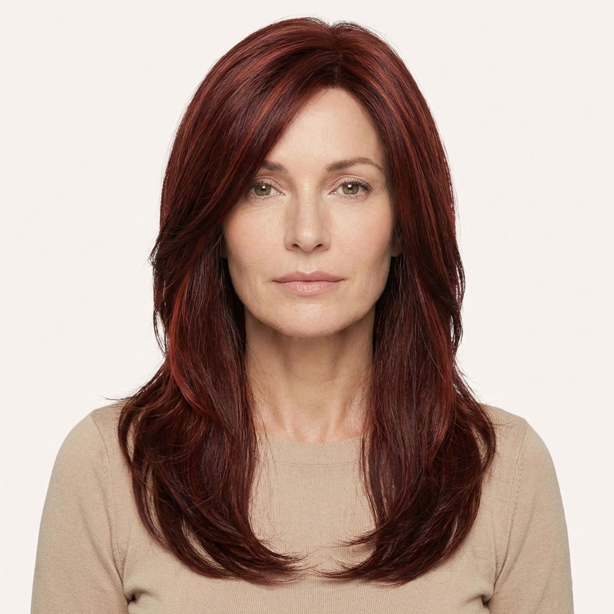 Perruque Synthétique Rouge Longue - Angélique