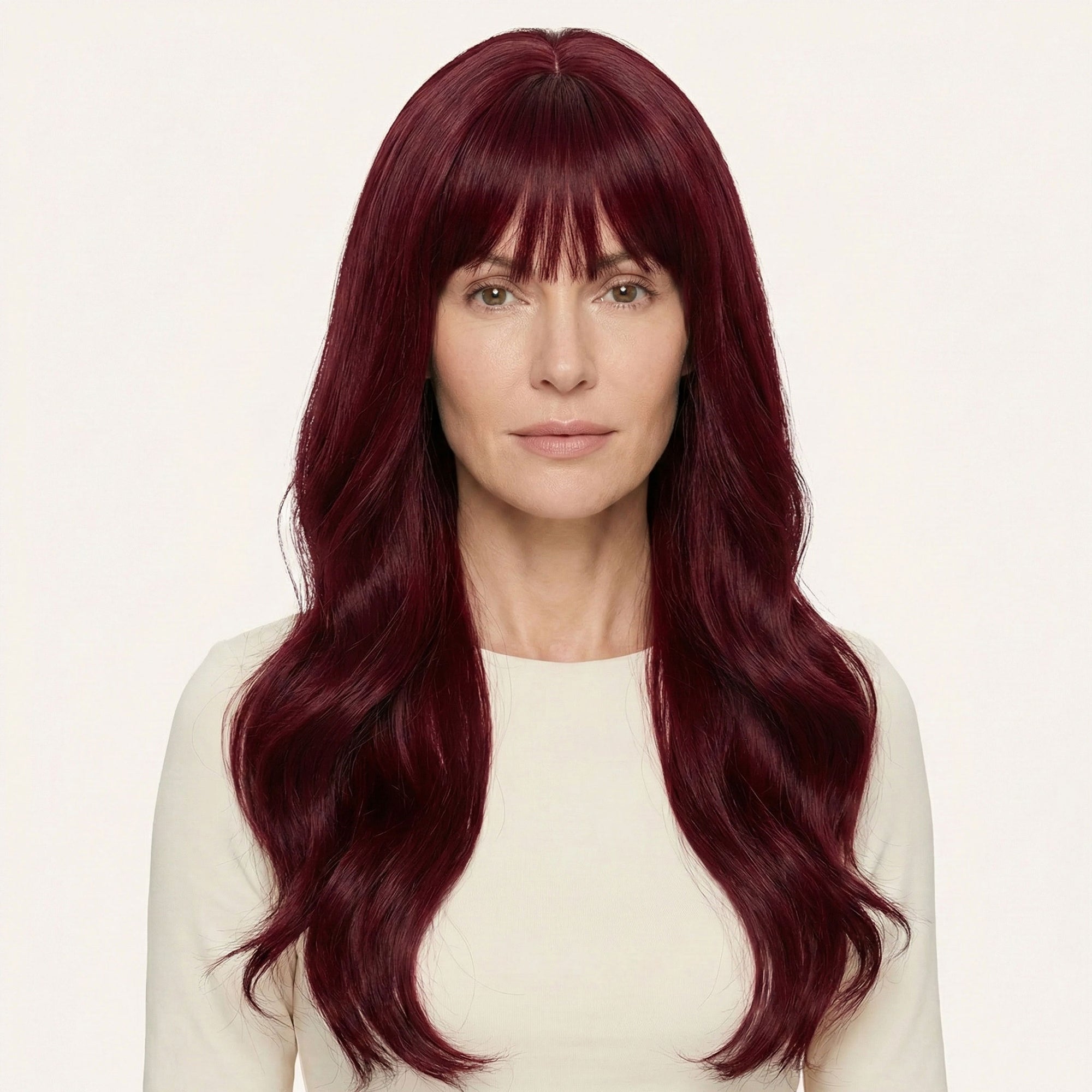 Perruque Synthétique Rouge Longue - Briony