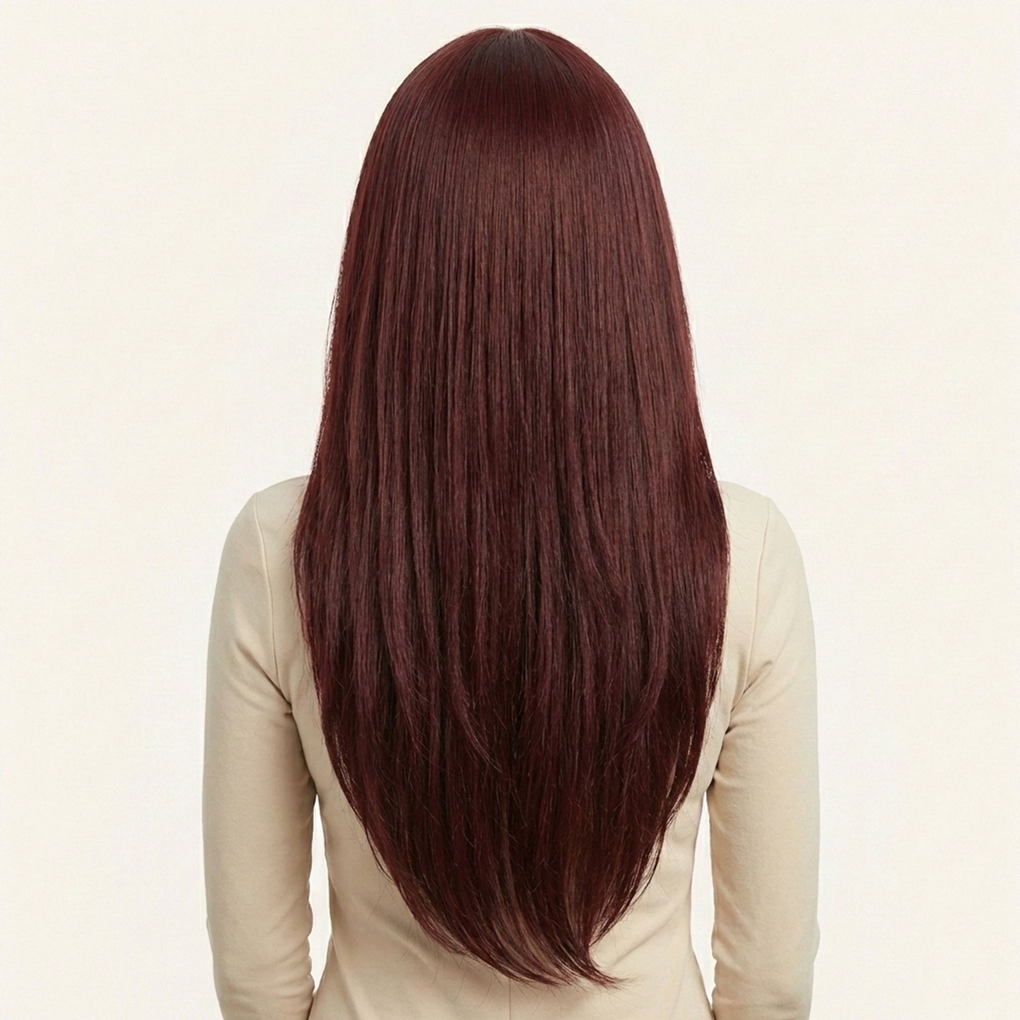 Perruque Synthétique Rouge Longue - Faustine