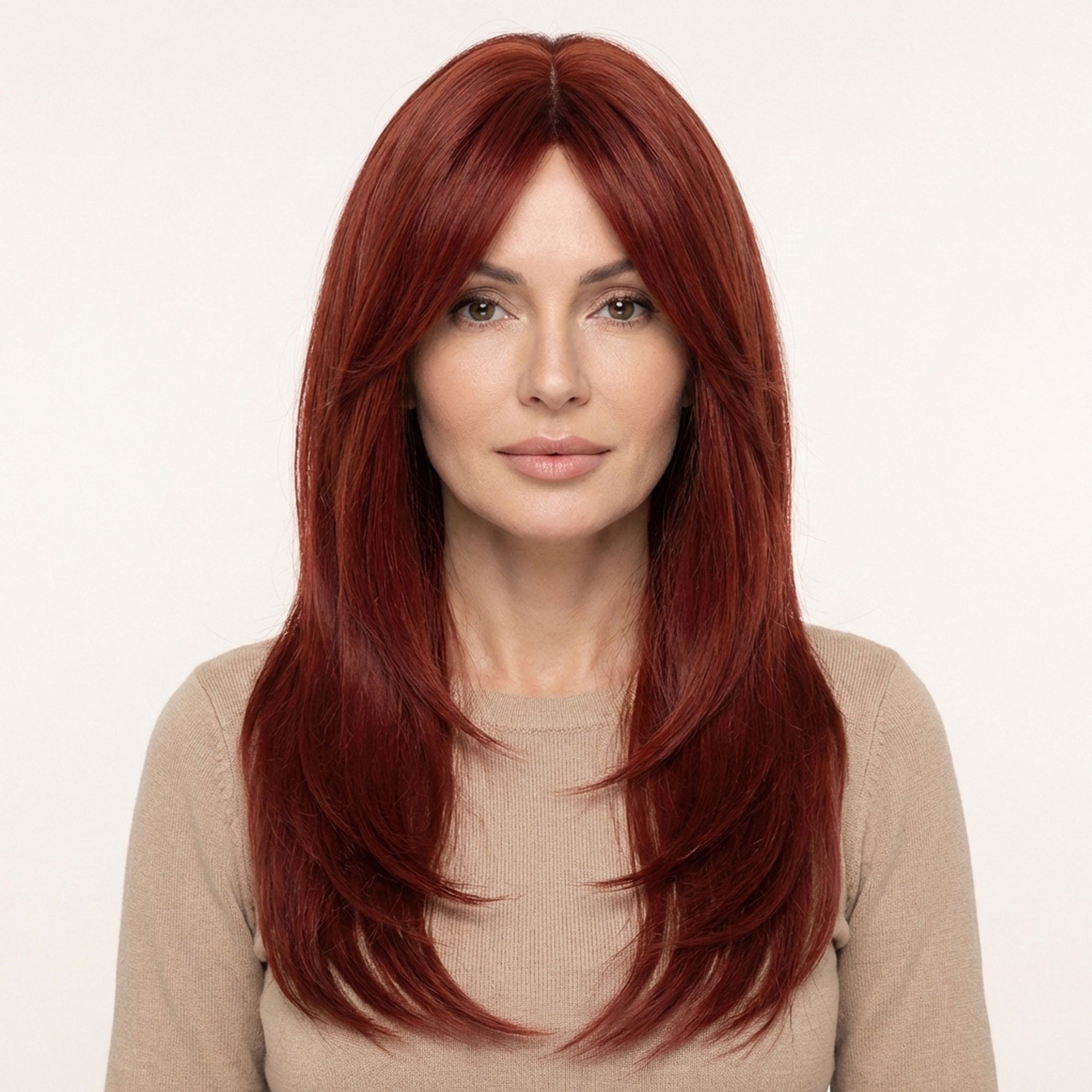 Perruque Synthétique Rouge Longue - Graciela