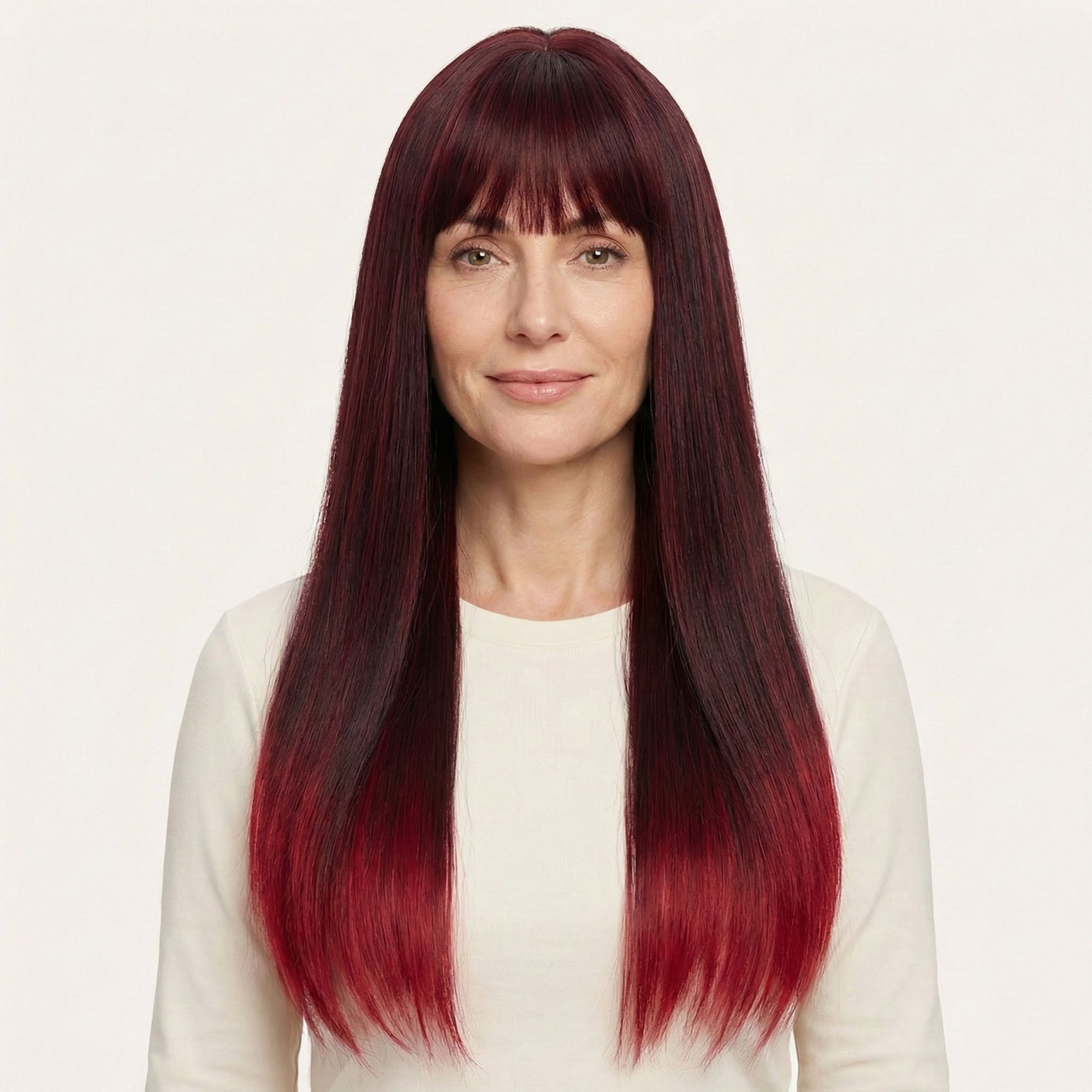 Perruque Synthétique Rouge Longue - Naima