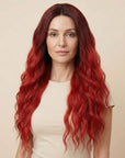 Perruque Synthétique Rouge Longue - Philomela