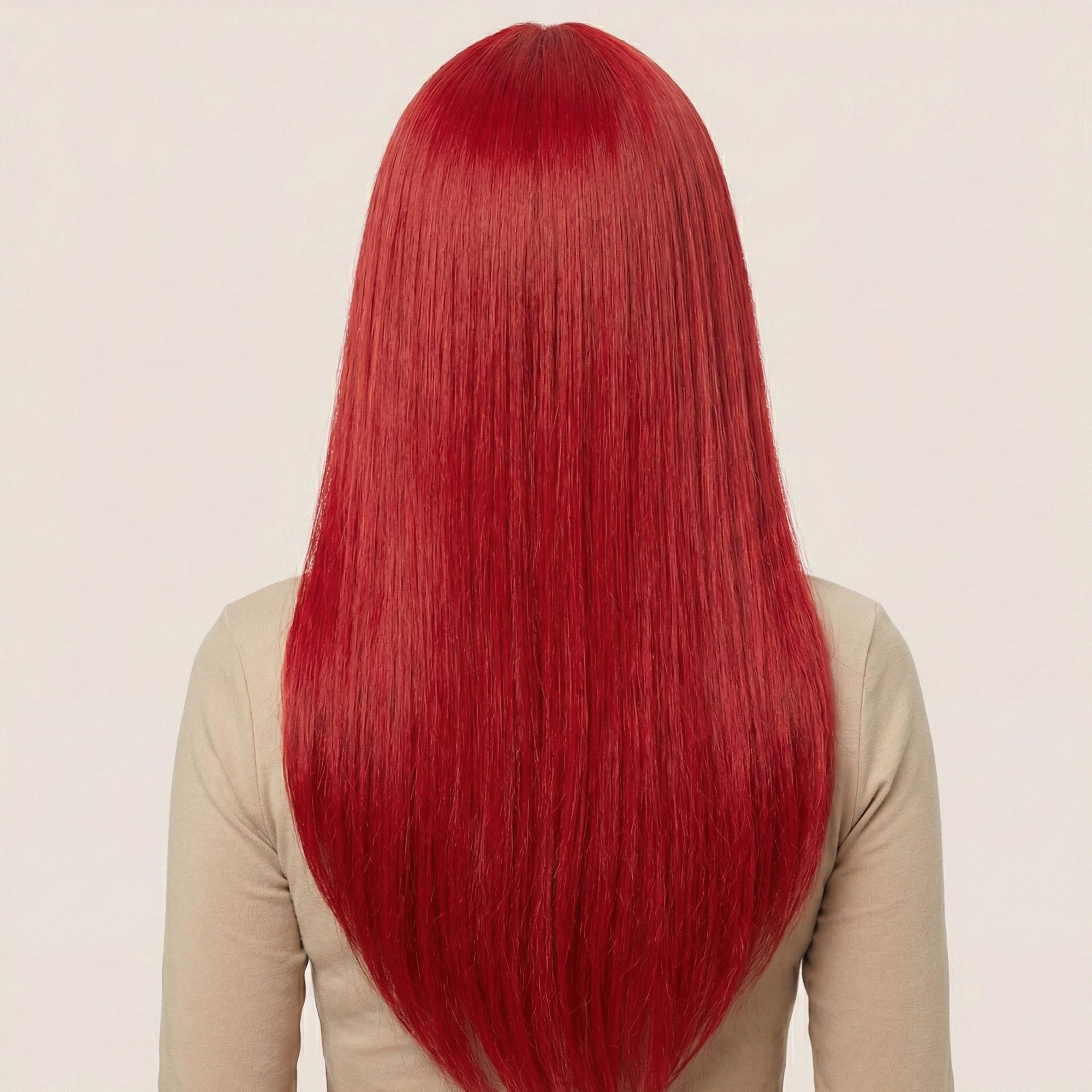 Perruque Synthétique Rouge Longue - Ulyana - Dos