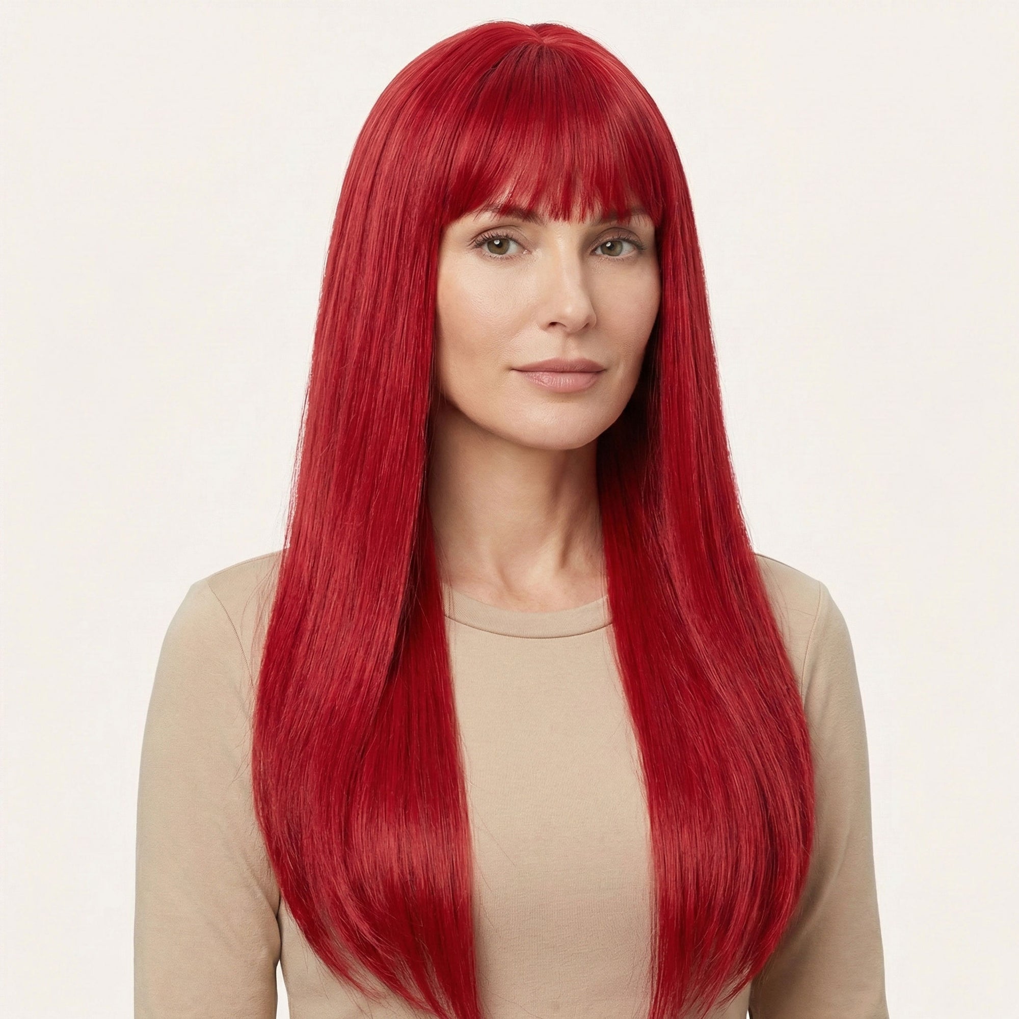 Perruque Synthétique Rouge Longue - Ulyana