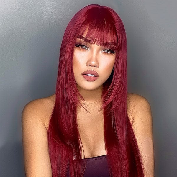 Perruque Synthétique Rouge Longue - Xiomara