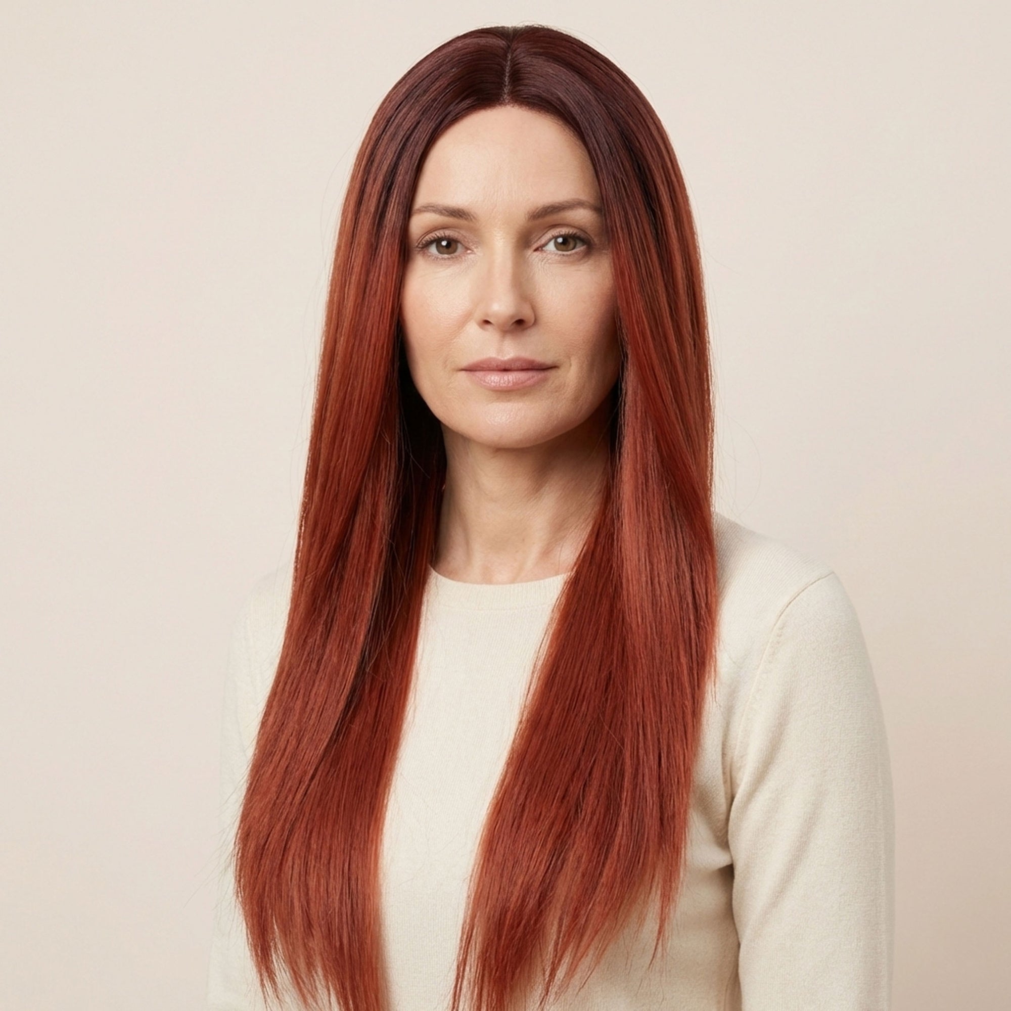 Perruque Synthétique Rouge Longue - Yael