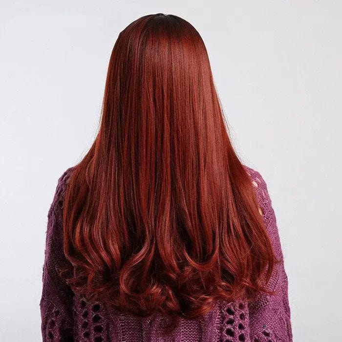 Perruque Synthétique Rouge Longue - Faustine - Perruque Femme