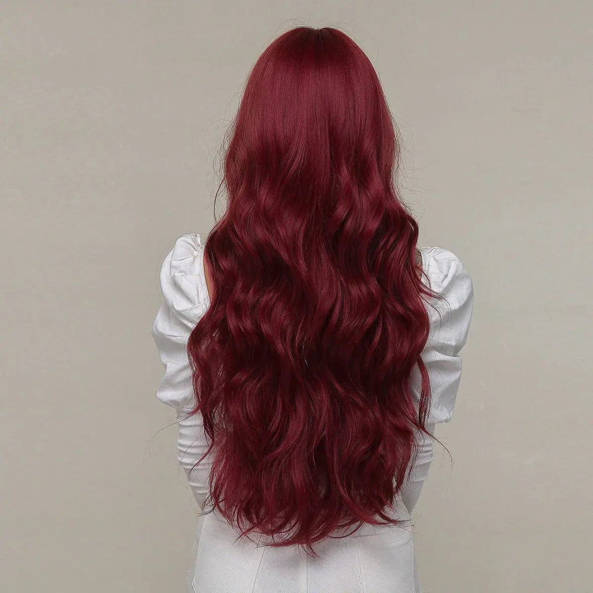 Perruque Synthétique Rouge Longue - Honora - Perruque Femme
