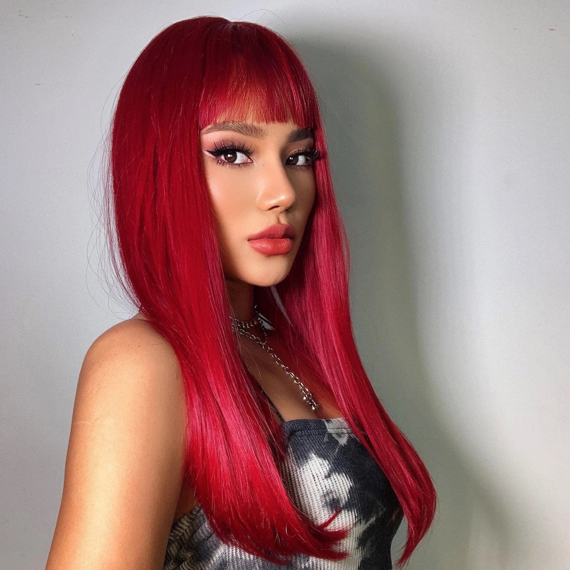 Perruque Synthétique Rouge Longue - Ulyana - Perruque Femme