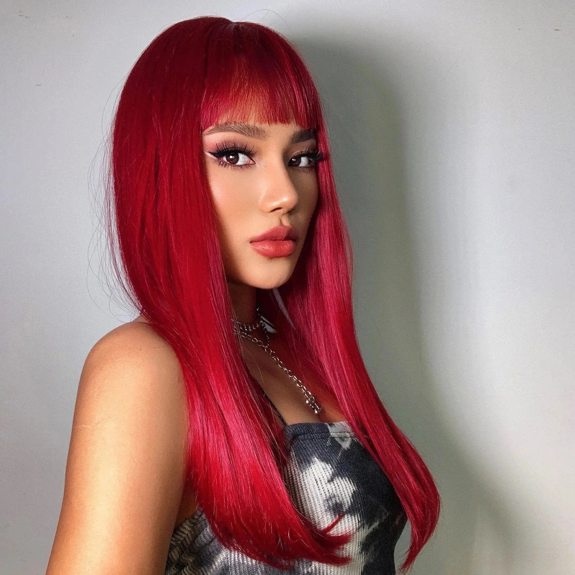 Perruque Synthétique Rouge Longue - Ulyana - Perruque Femme