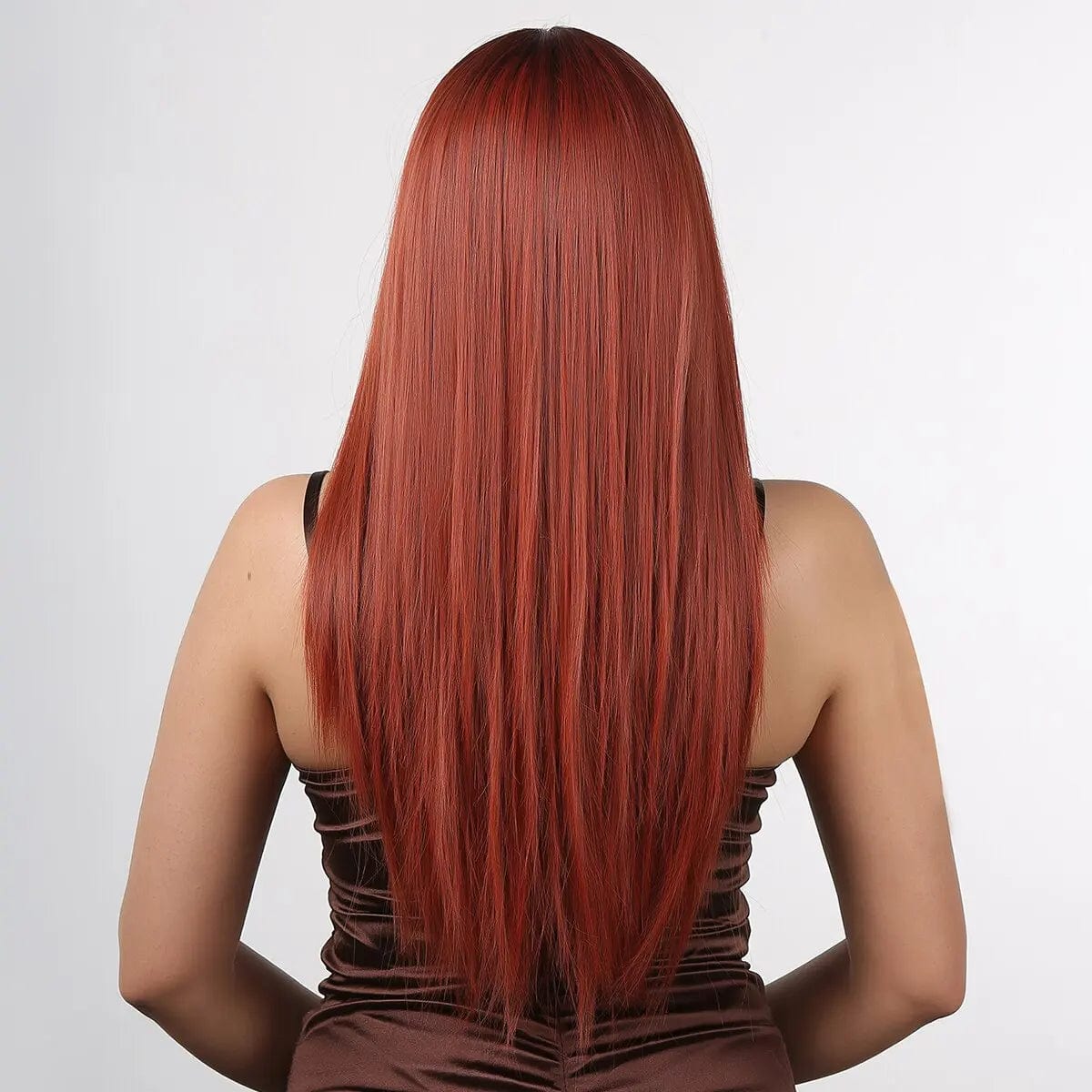 Perruque Synthétique Rouge Longue - Yael - Perruque Femme