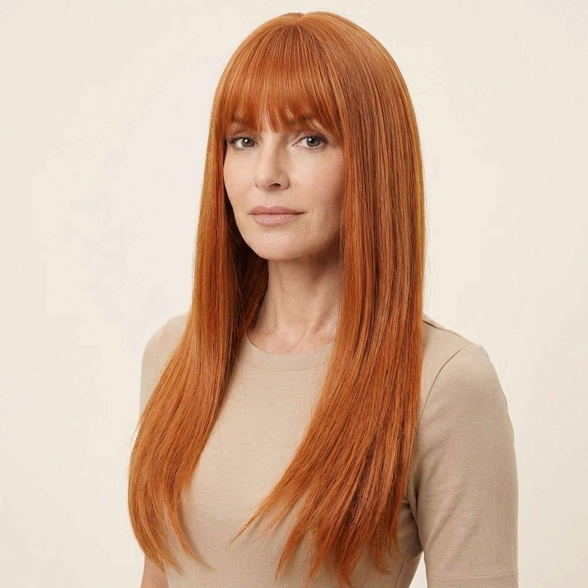 Perruque Synthétique Rousse Longue - Zara