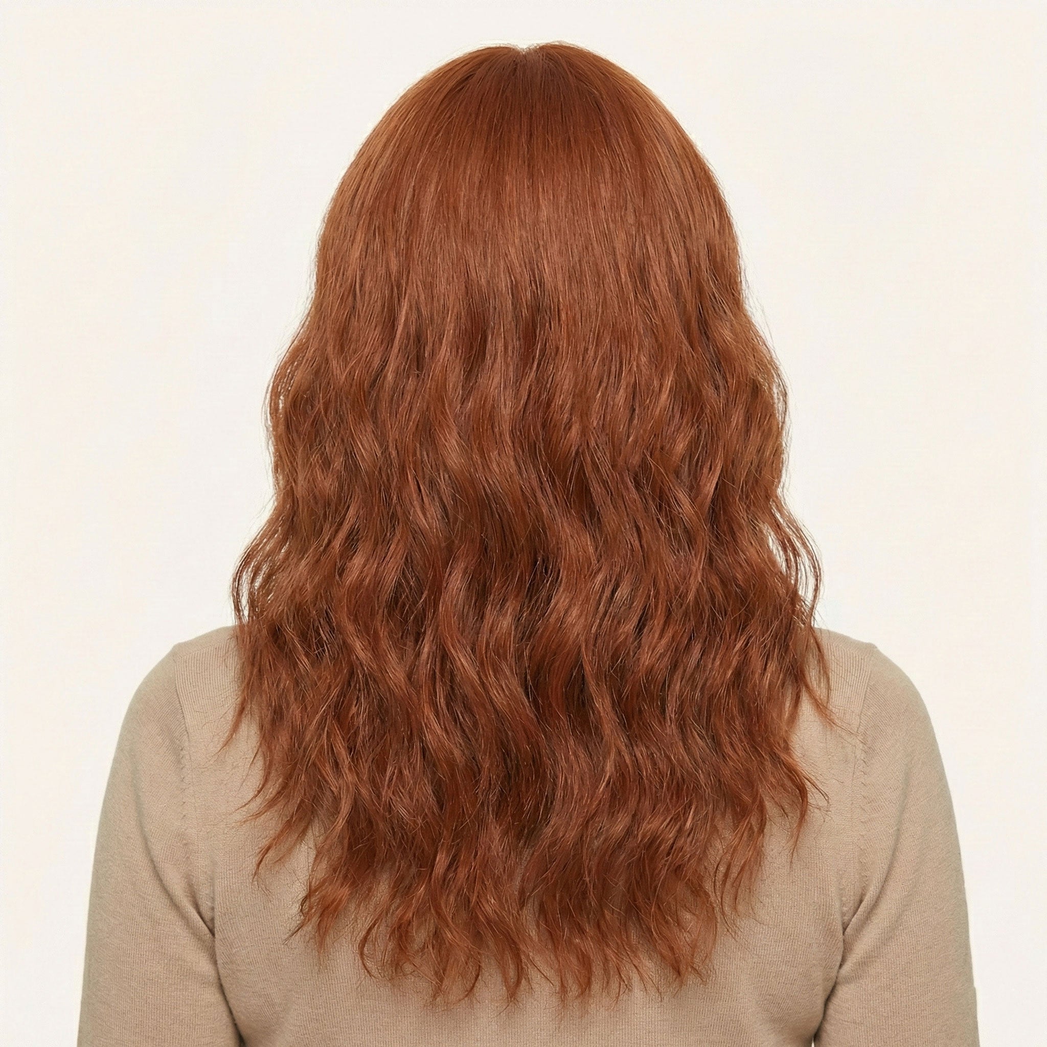 Perruque Synthétique Rousse Mi-Longue - Zephyr - dos