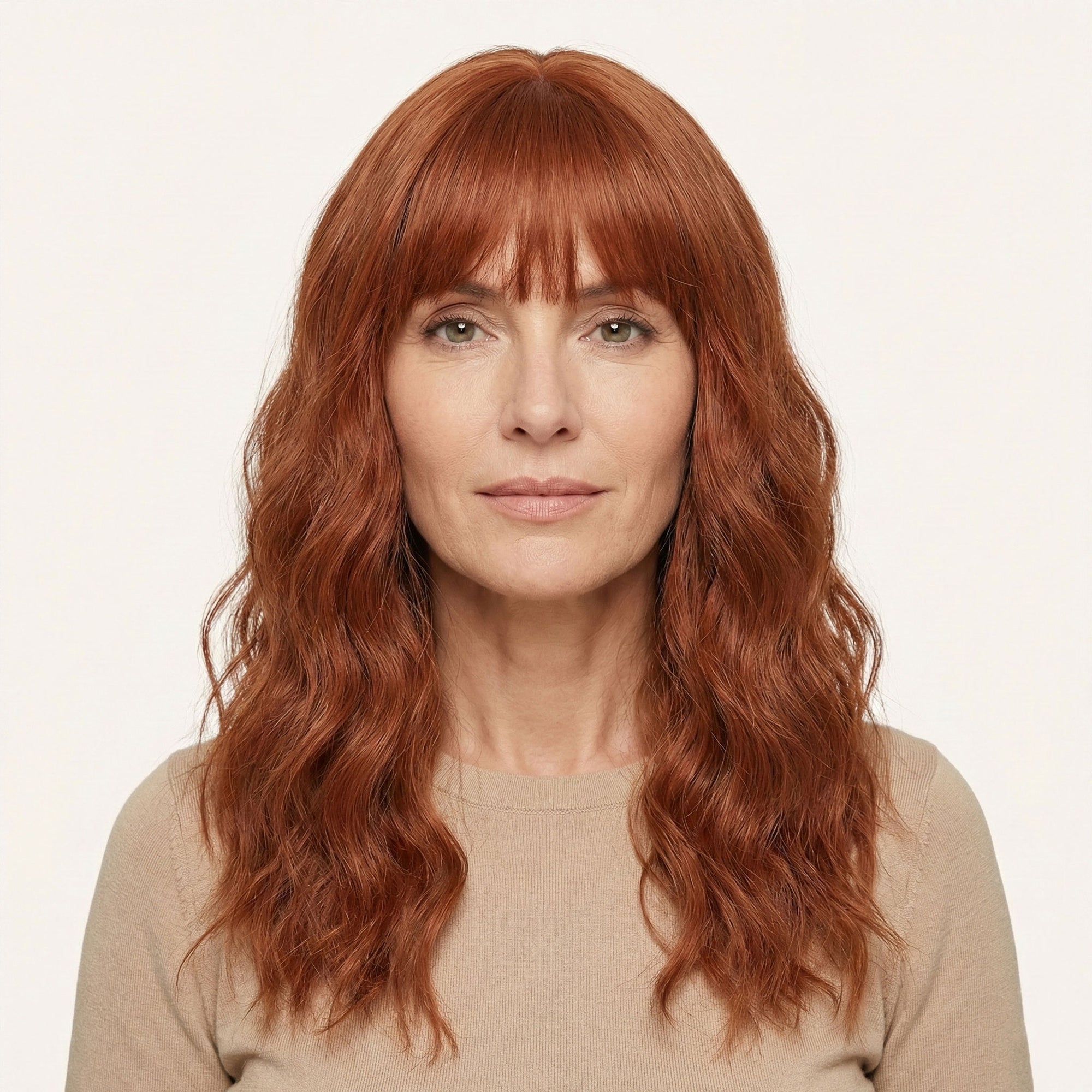 Perruque Synthétique Rousse Mi-Longue - Zephyr