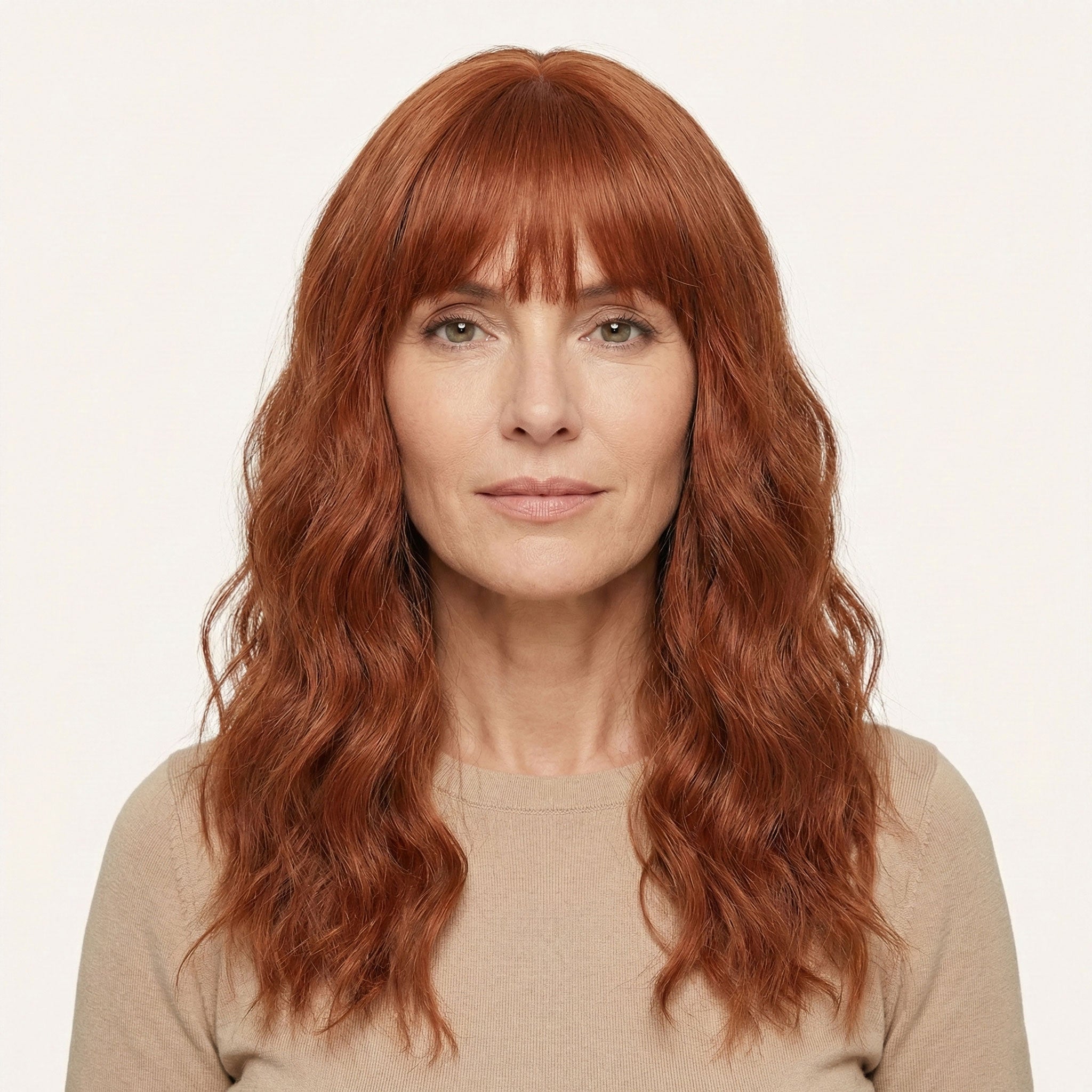 Perruque Synthétique Rousse Mi-Longue - Zephyr