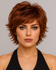 Perruque Synthétique Rousse Auburn Courte - Marie