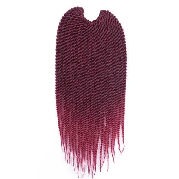 Tresse Sénégalaise Crochet Braids Ombré Bordeaux - Perruque Femme