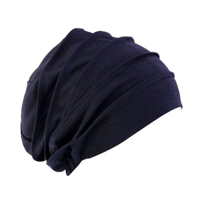 Turban Bleu Marine - Perruque Femme