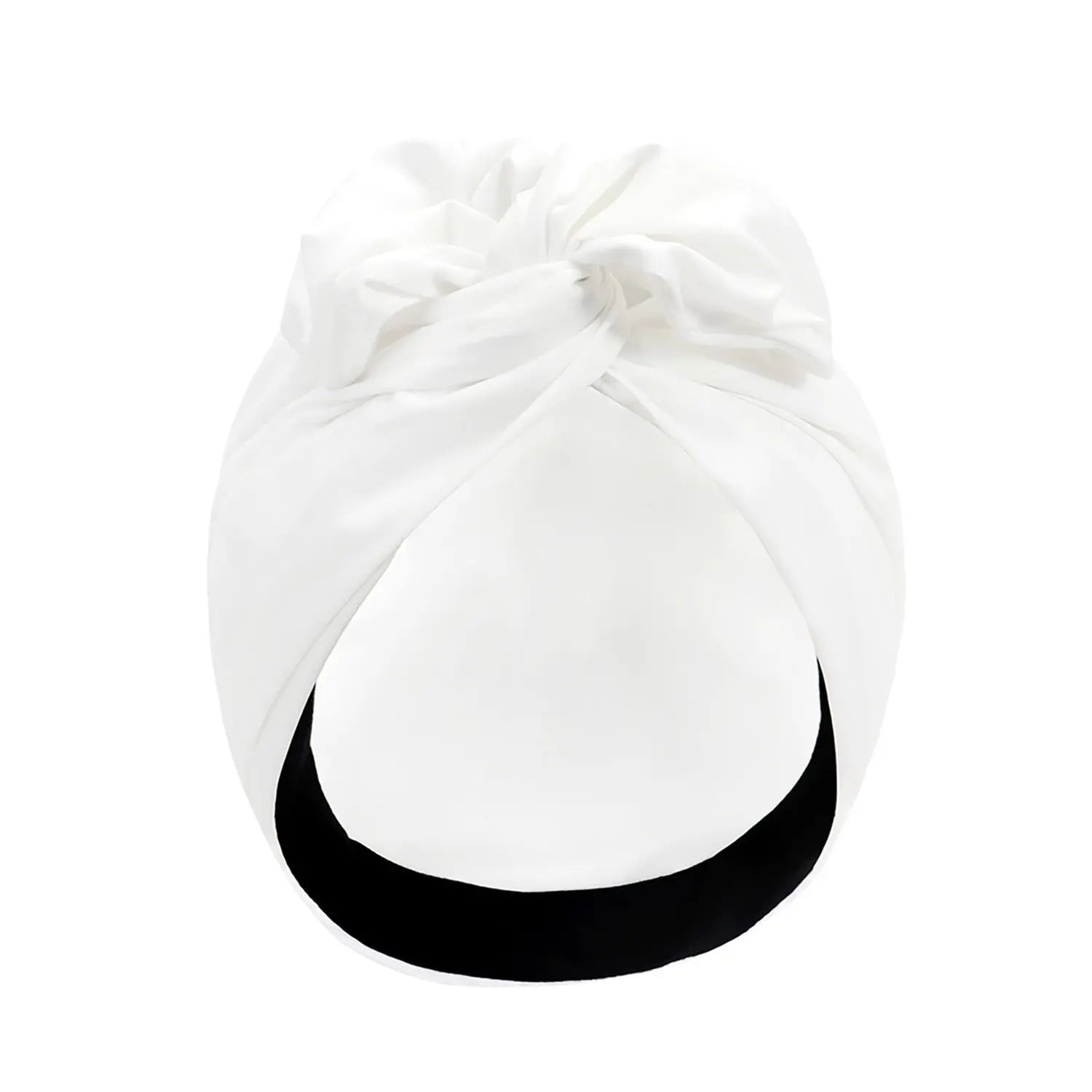 Turban Bouclé Blanc - Perruque Femme