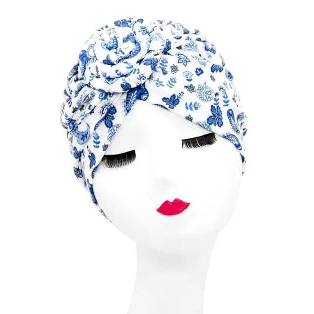 Turban Coton Blanc - Perruque Femme