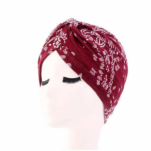 Turban Coton Rouge - Perruque Femme