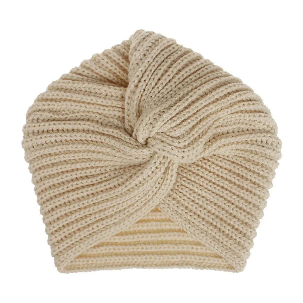Turban D'Hiver Beige - Perruque Femme