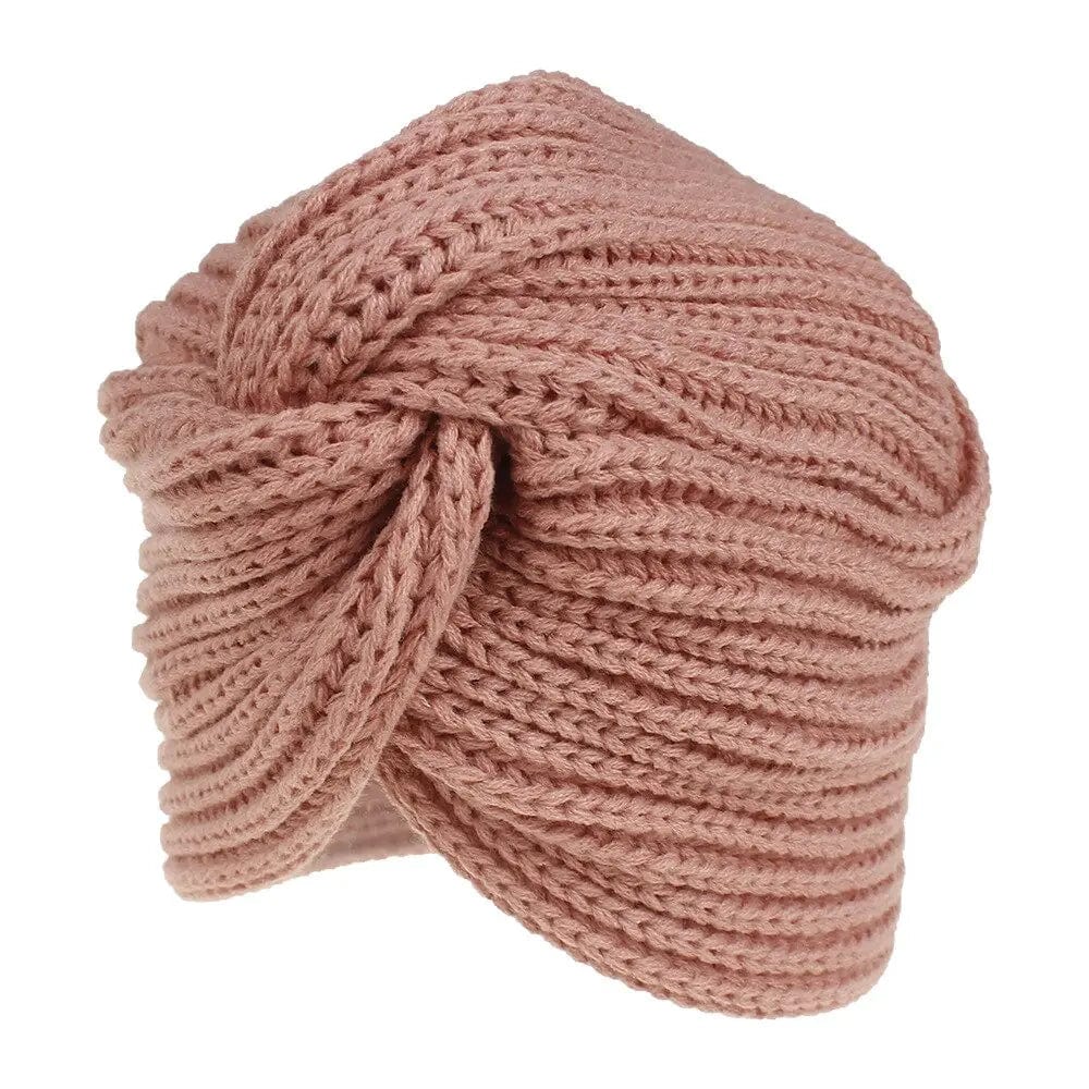 Turban D'hiver Rose - Perruque Femme