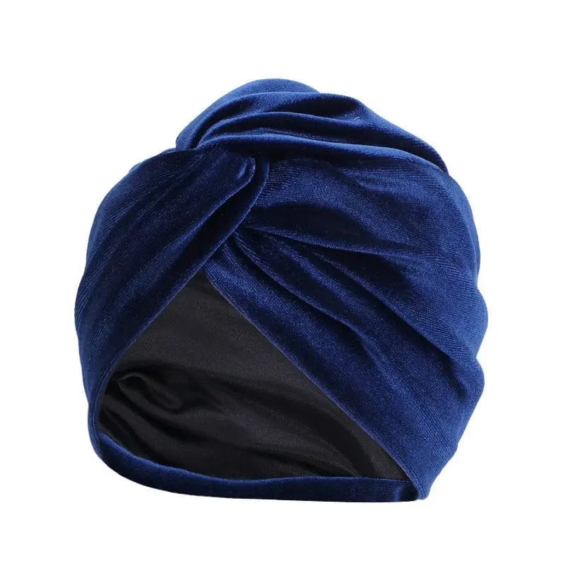 Turban Nœud Bleu - Perruque Femme