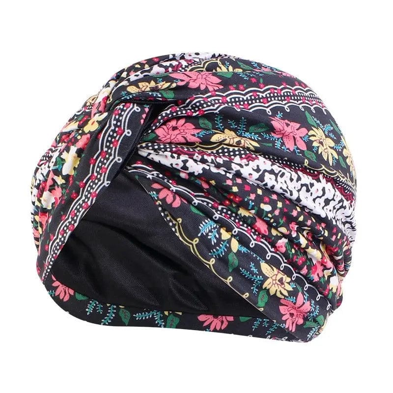 Turban Nœud Fleuri - Perruque Femme