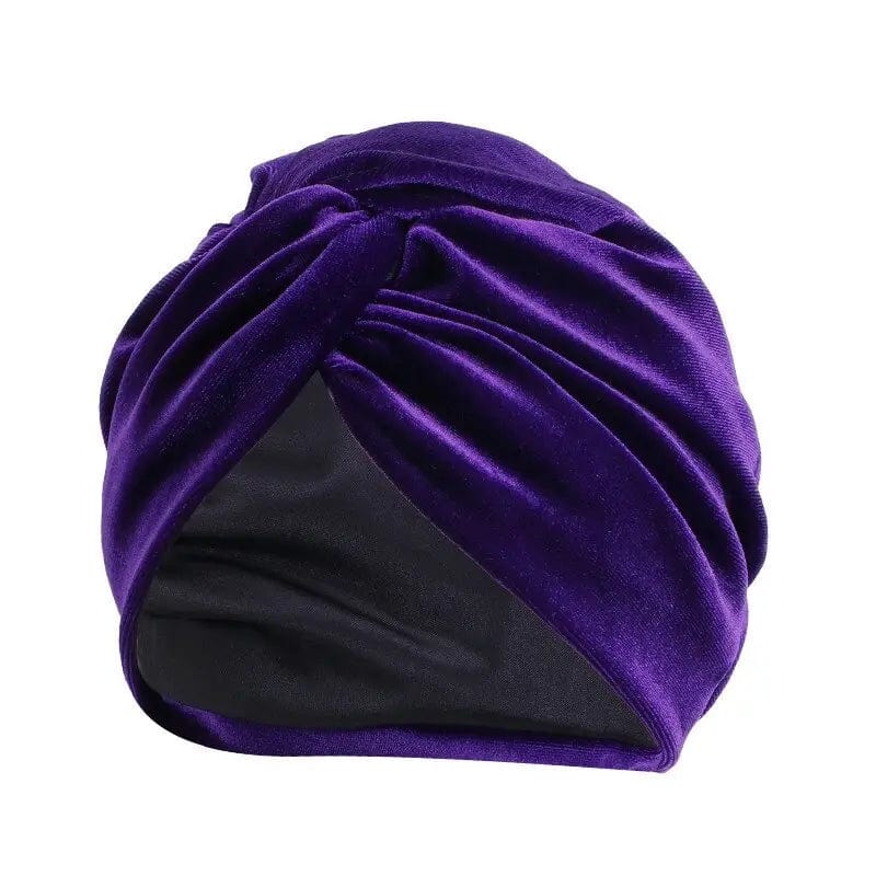 Turban Nœud Mauve - Perruque Femme