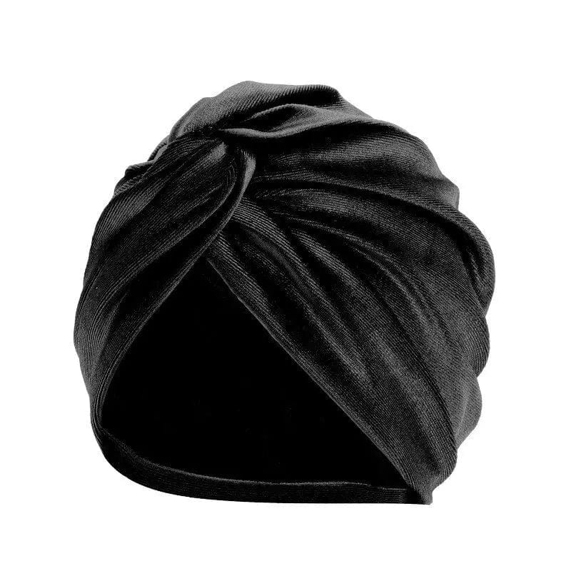 Turban Nœud Noir - Perruque Femme