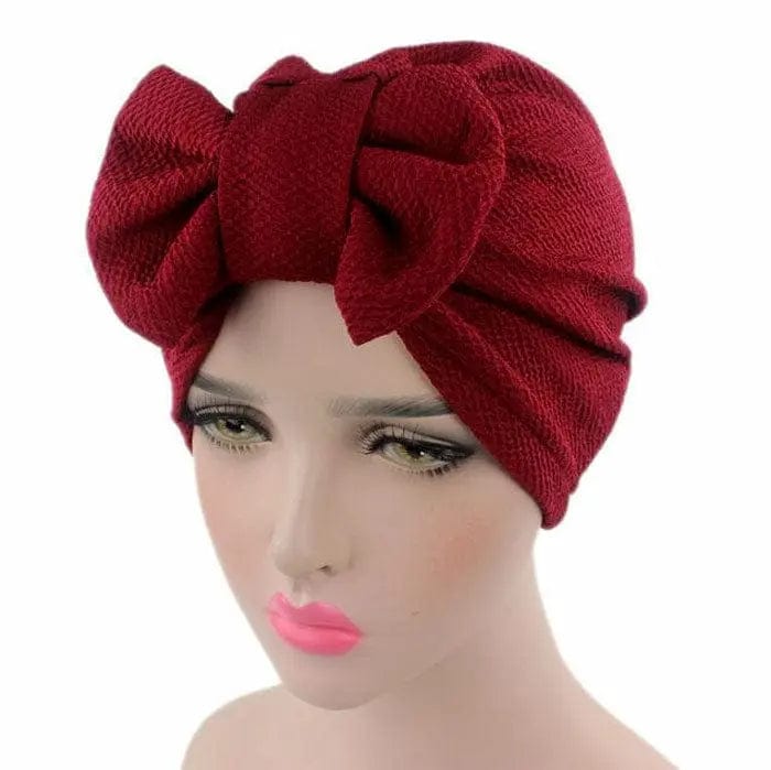 Turban Nœud Rouge - Perruque Femme