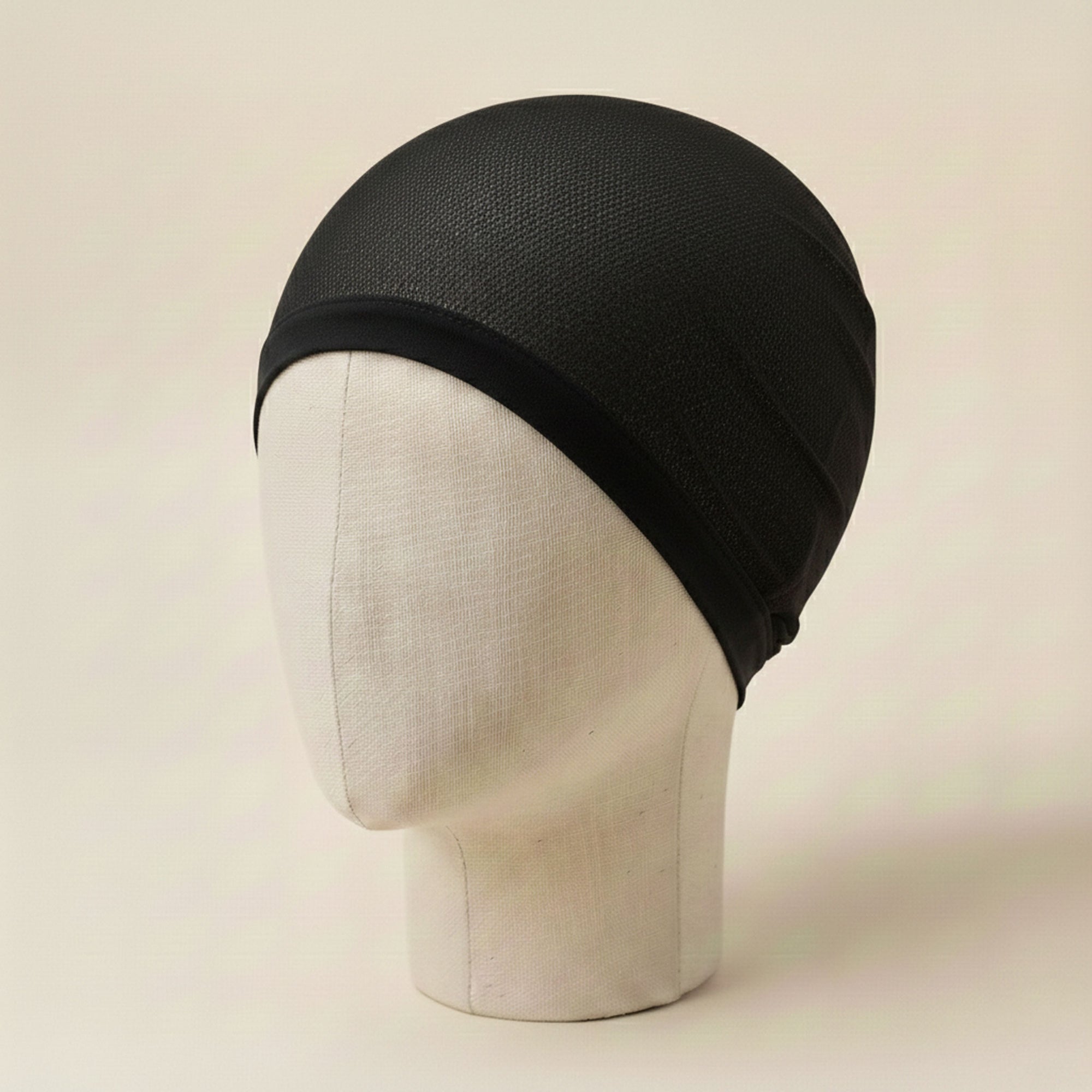 bonnet perruque noir