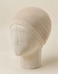 bonnet perruque beige