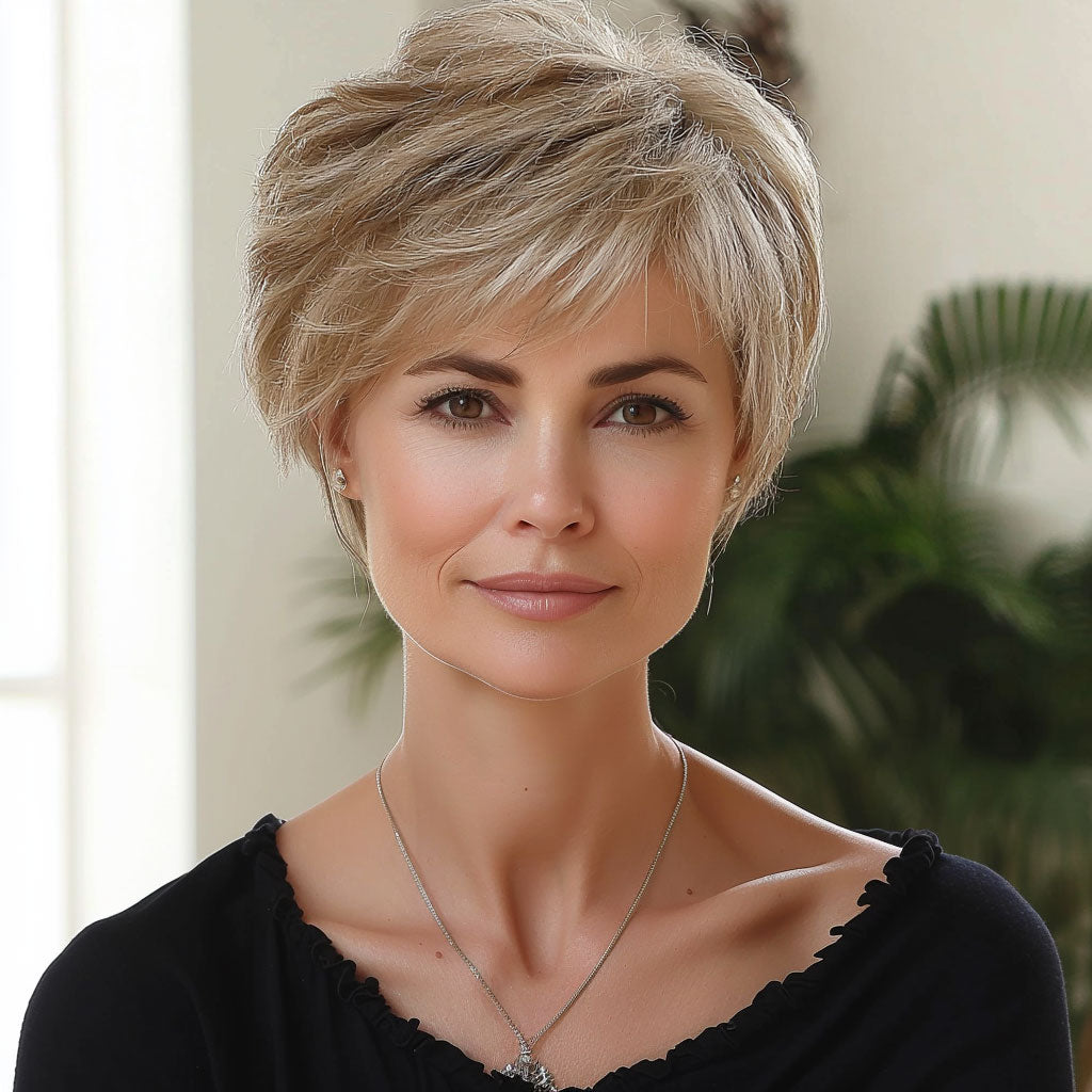 Perruque Synthétique Pixie Blonde - Clara