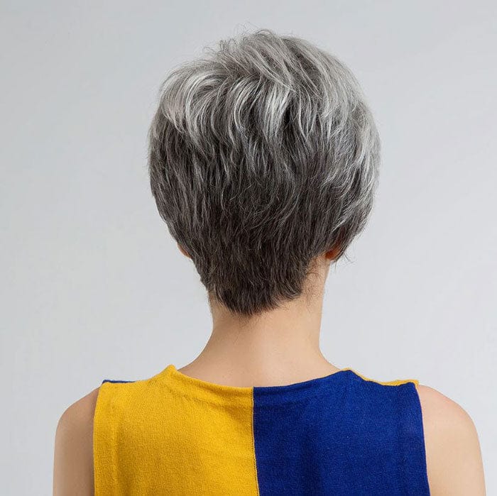 perruque femme courte grise