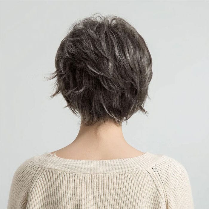 Perruque Grise Courte Femme